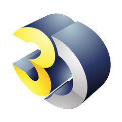 Poster - 3d Display Technology Symbol