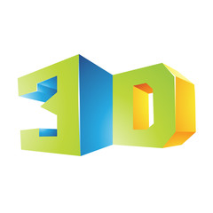 Poster - 3d Display Technology Symbol