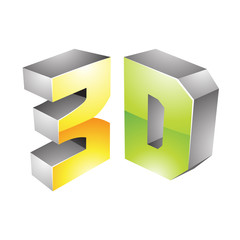 Poster - 3d Display Technology Symbol