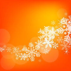 Abstract christmas background with snowflakes