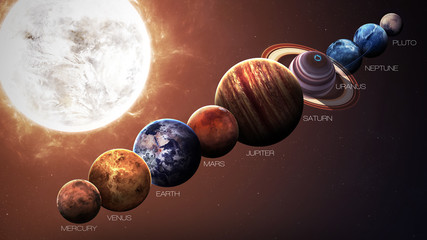 Wall Mural - hight quality isolated solar system planets. elements of this image furnished by nasa