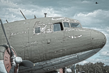 Sticker - The image of a passenger plane isolated on the white background