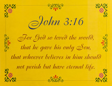 John 3:16 Yellow