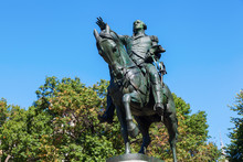 historische Reiterstatue von George Washington am Union Square in Manhattan, NYC