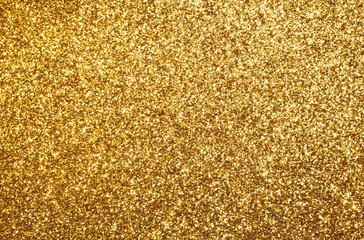 Wall Mural - abstract background golden glittery Panel