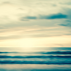 Wall Mural - An abstract seascape with blurred panning motion
