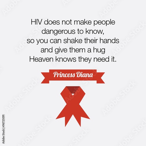 World Aids Day, Poster and Quotes, Inspirational Message Stock Vector