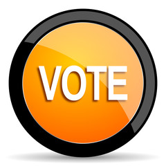 Poster - vote orange icon