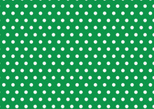 White Polka Dot On Green Background