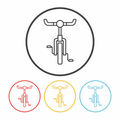 Wall Mural - bicycle line icon