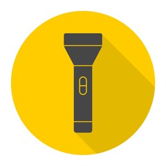 Poster - Flashlight Icon with long shadow