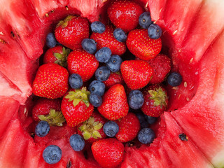 Sticker - Berries in a watermelon