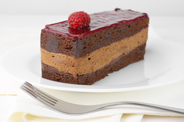 Poster - Slice of chocolate cake