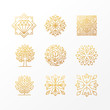 © venimo - Vector set of abstract golden signs