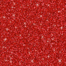 Red Glitter Seamless Pattern, Vector Texture