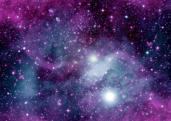 galaxy in a free space