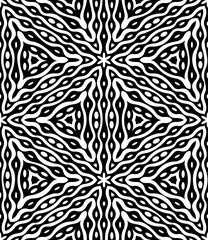 Wall Mural - seamless monochrome pattern