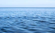 Blue Sea Surface With Easy Ripples