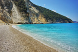 Fototapeta Most - Blue waters of Myrtos beach, Kefalonia, Ionian islands, Greece