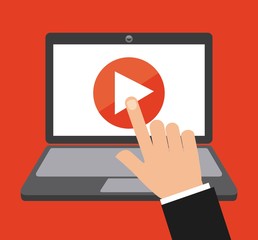 Wall Mural - video marketing design 