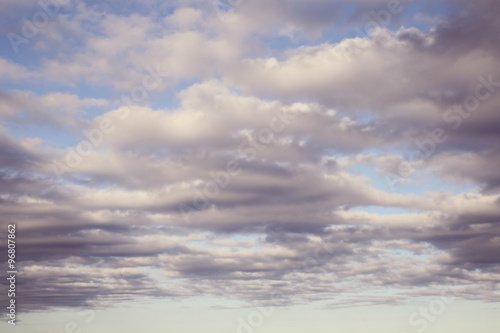 Naklejka dekoracyjna cloudy sky background, selective focus, color filter