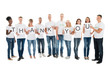 © Andrey Popov - Confident Volunteers Showing Thank You Sign