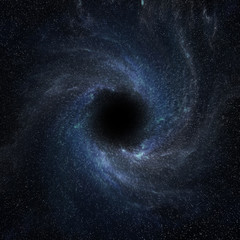 Wall Mural - black hole in space