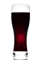 Wall Mural - Glass of cola on the white background