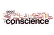 Conscience word cloud concept