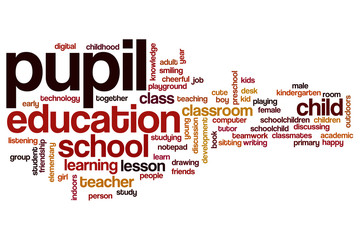 Poster - Pupil word cloud concept