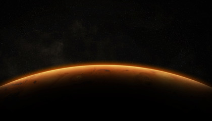 Wall Mural - View of planet Mars