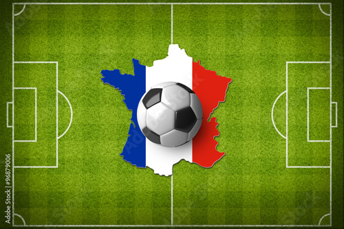 Cuadros en Lienzo Concept for Euro 2016 France football championship