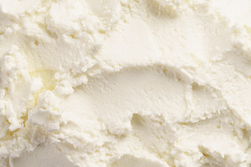 Wall Mural - close up texture of cream cheese like ricotta