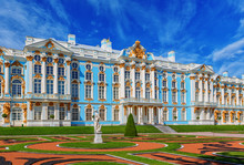 The Catherine Palace At The Catherine Park (Pushkin) In Summer Day
