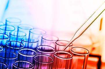 Wall Mural - science laboratory test tubes