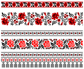 Ukrainian embroidery ornament