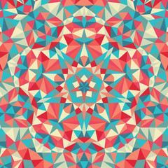 kaleidoscope geometric colorful pattern. abstract background