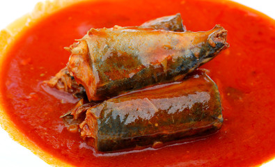 canned fish in tomato sauce