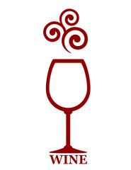 Wall Mural - wine goblet with decor