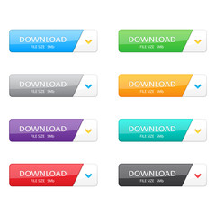 Set of download buttons