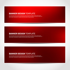 Wall Mural - set of trendy christmas red banners