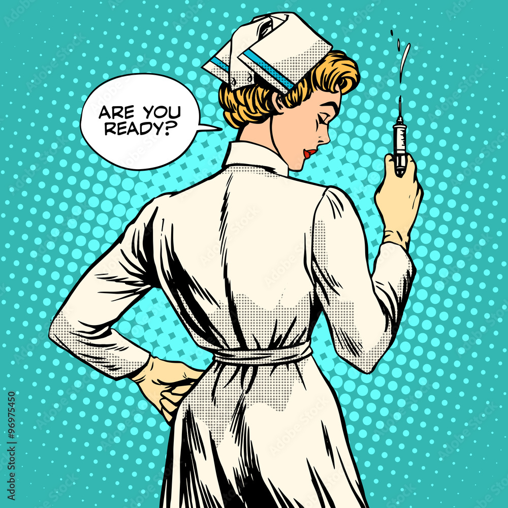 Fotografia Nurse makes a shot vaccination