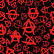 seamless pattern with signs of anarchy