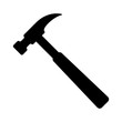 House repair hammer flat icon for apps