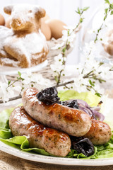 Sticker - Sausage with plums and onion