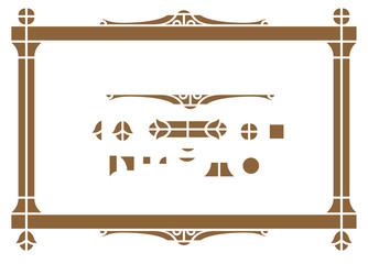 Wall Mural - Vector element architectur for creating borders & frames