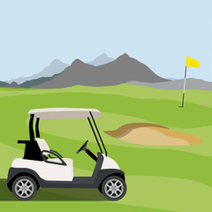 Wall Mural - Golf field