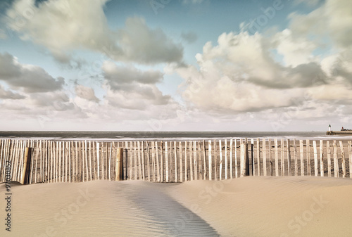 Naklejka samoprzylepna Plaża w nocy