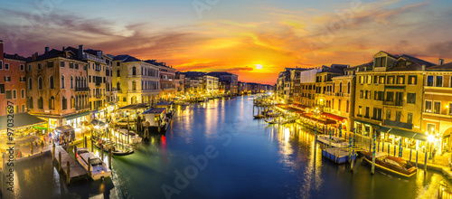 Fototapeta na wymiar Canal Grande in Venice, Italy