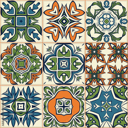 Naklejka dekoracyjna Ozdobny wzór patchwork